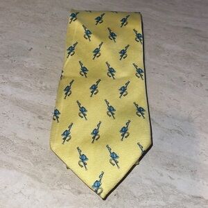 Ermenegildo Zegna Men Tie Yellow and blue‎
